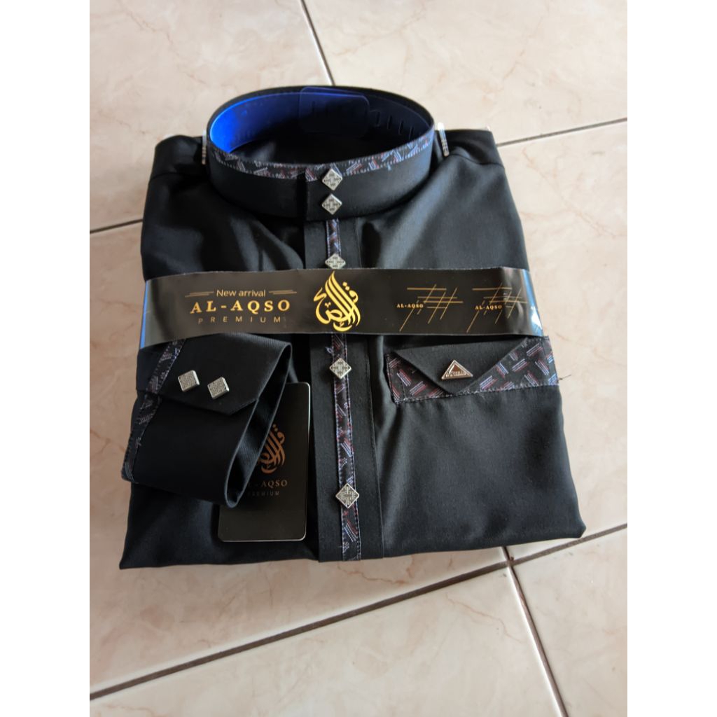 jubah al aqso katun premium manner gamis pria jubah temboro
