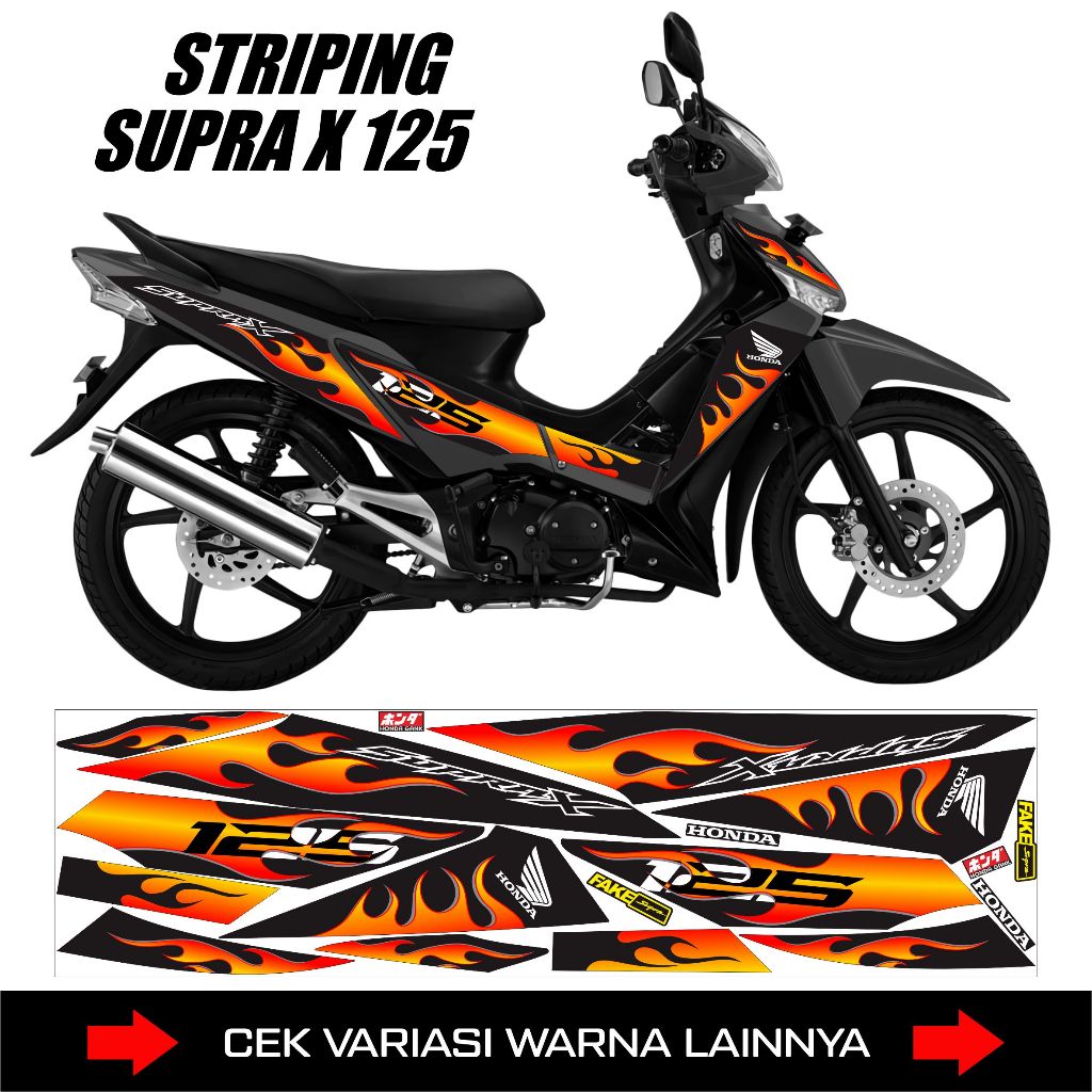 STRIPING SUPRA X 125 OLD / DECAL STICKERHONDA SUPRA X 125