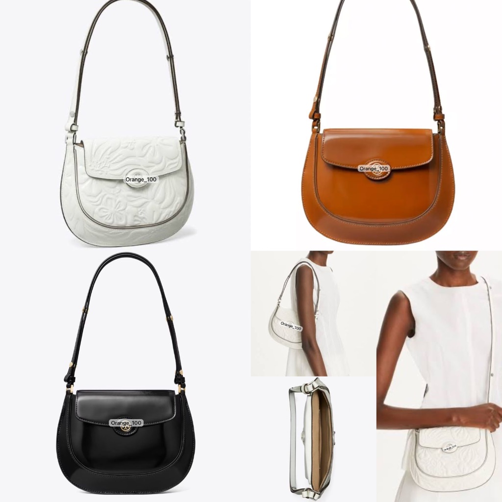 TAS WANITA TB ROBINSON FLORAL EMBOSSED SADDLE BAG ORIGINAL