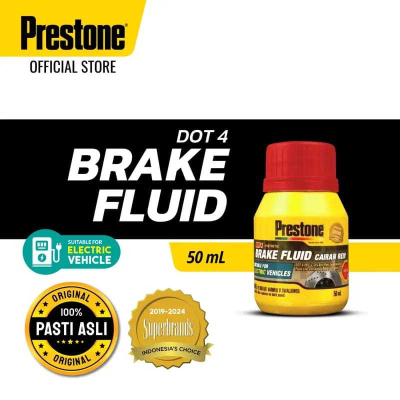 Prestone Minyak Rem DOT 4 Minyak Rem Motor Mobil 50ml