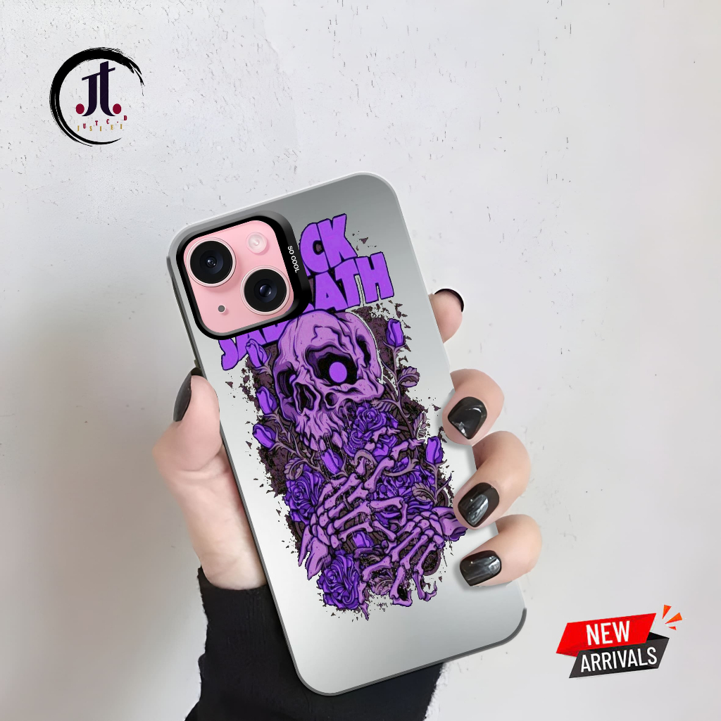 Justyce.id Softcase Casing IMD Black Ready For Hp VIVO Y12 Y12I Y17 Y15 - Case HP Silicone Hologram 