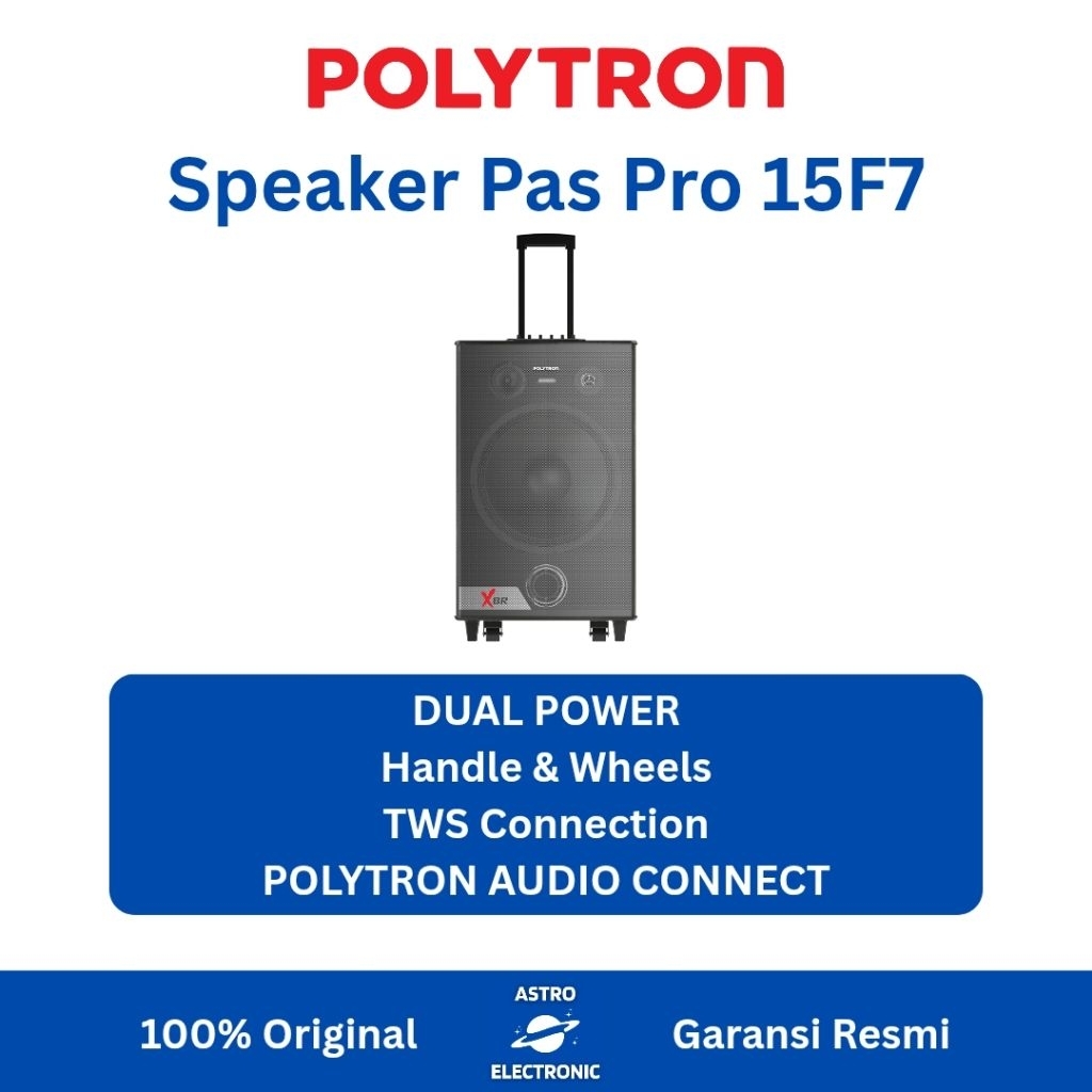 POLYTRON PASPRO 15F7 KARAOKE BLUETOOTH SPEAKER