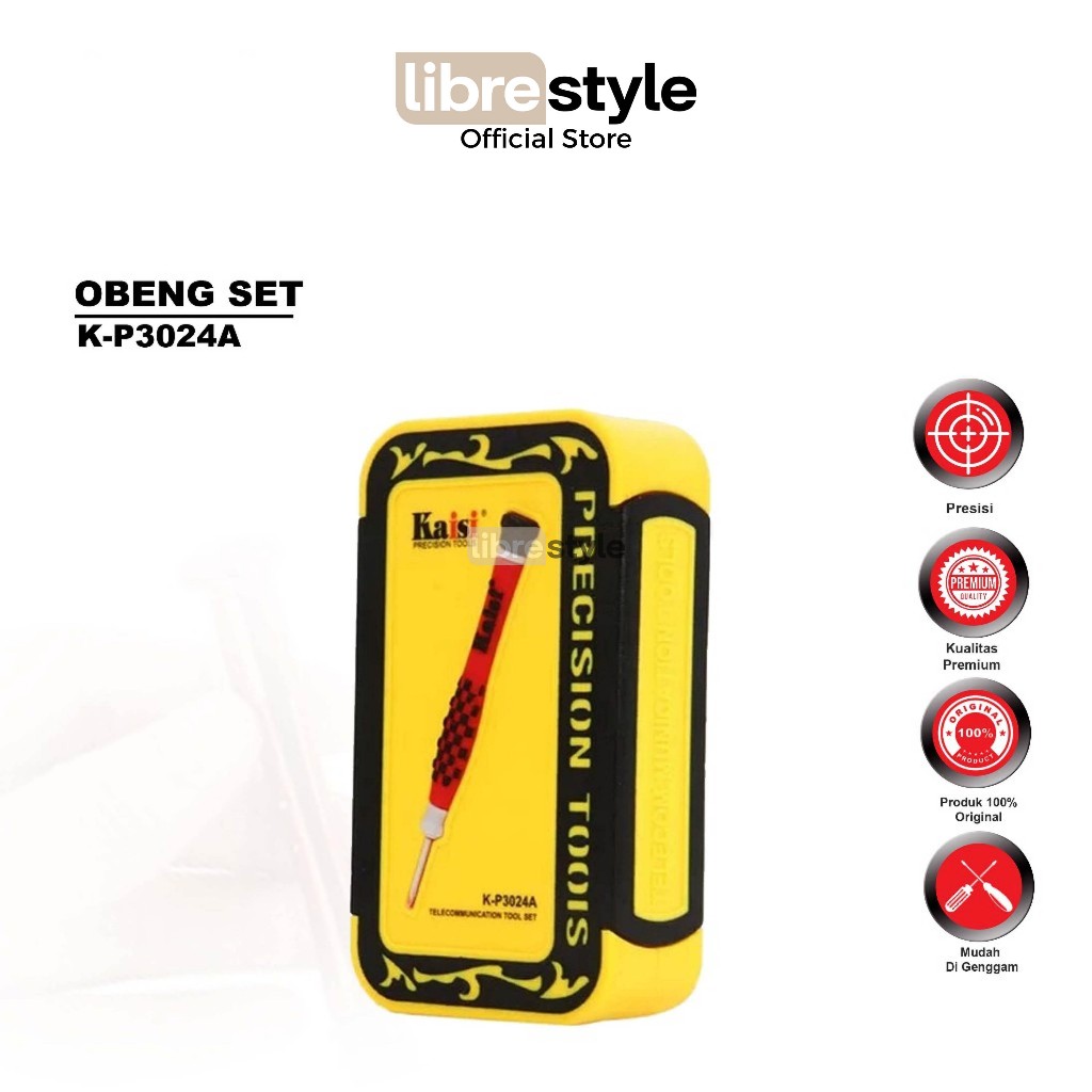 KAISI K-P3024A OBENG SET - SCREWDRIVER OBENG SET MULTIFUNGSI ORIGINAL