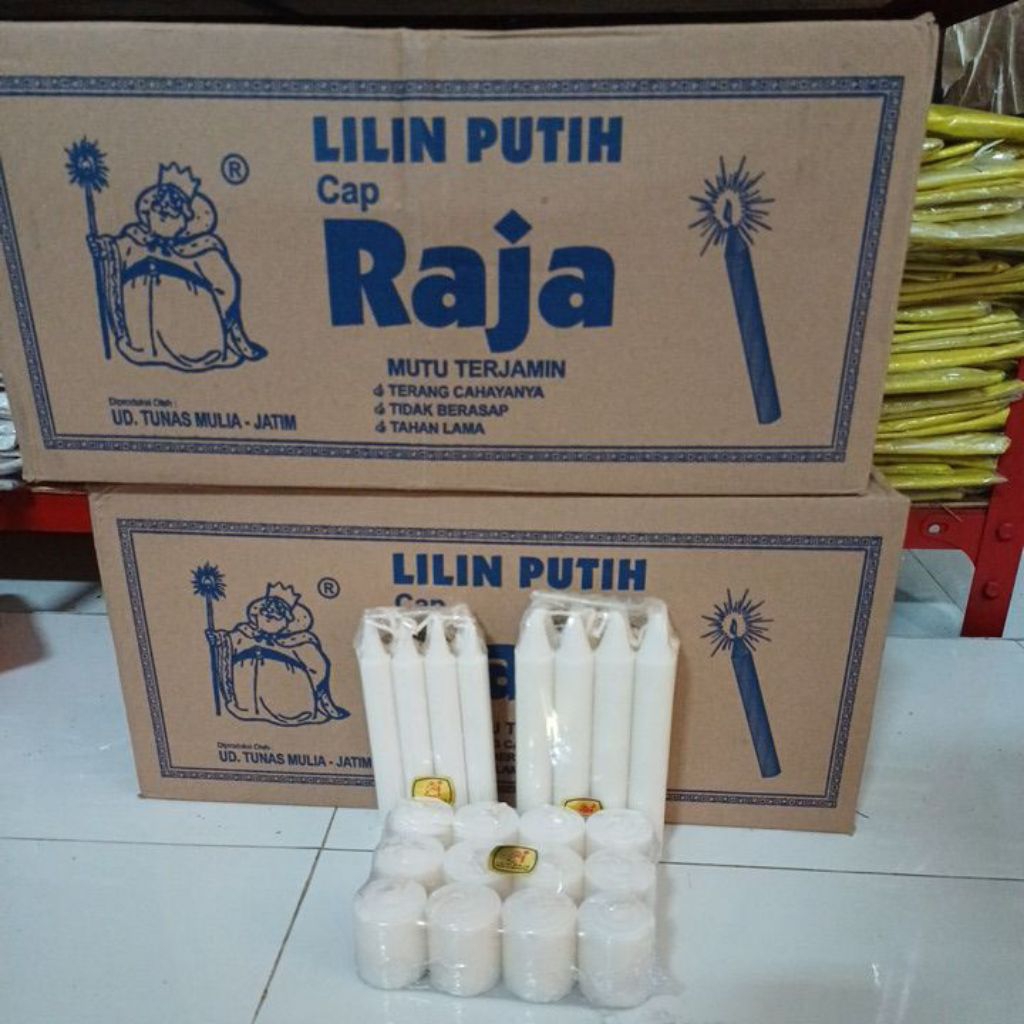 LILIN PUTIH CAP RAJA