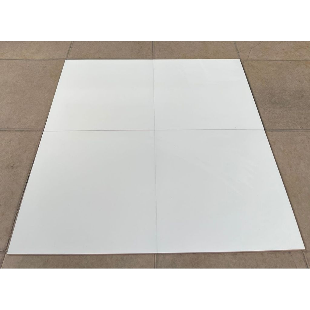 keramik cutting arwana 40x40 putih polos A