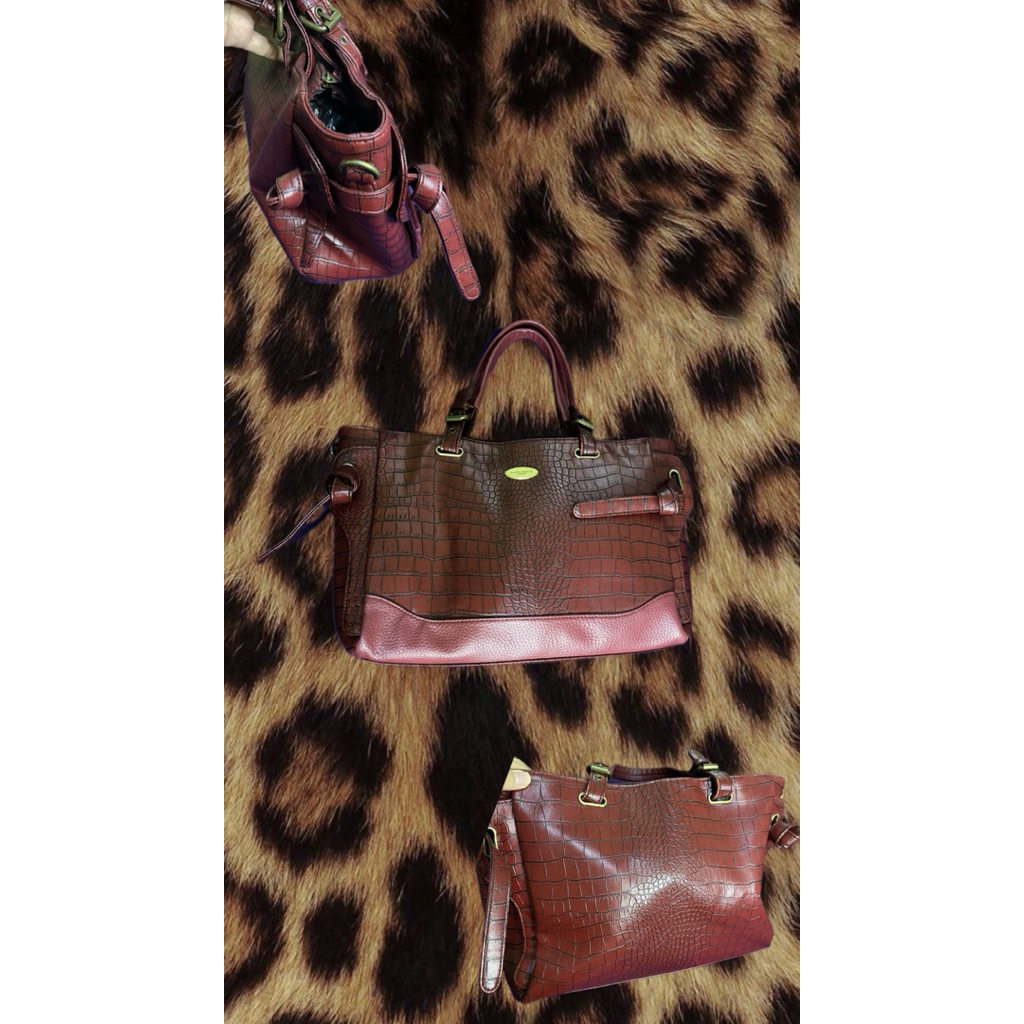 Tas Shopie Martin Maroon Besar