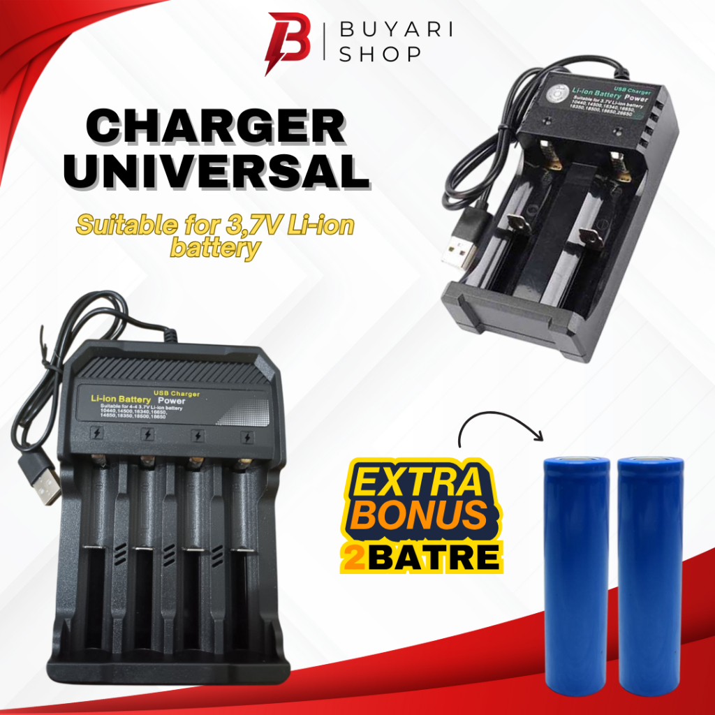 Charger Batre 18650 4 Slot Authentic Original Carger Batre 18650 Vapee Vape Senter Charger Baterai 1