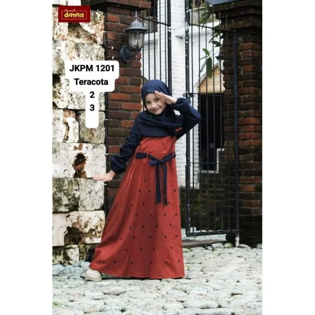 Gamis anak dannis terbaru kekinian 2024 by dannis JA d'Diamond gamis hitam