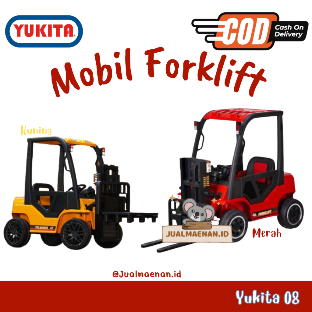 Mainan Anak Mobilan Aki ForkLift Yukita 08 12 Volt