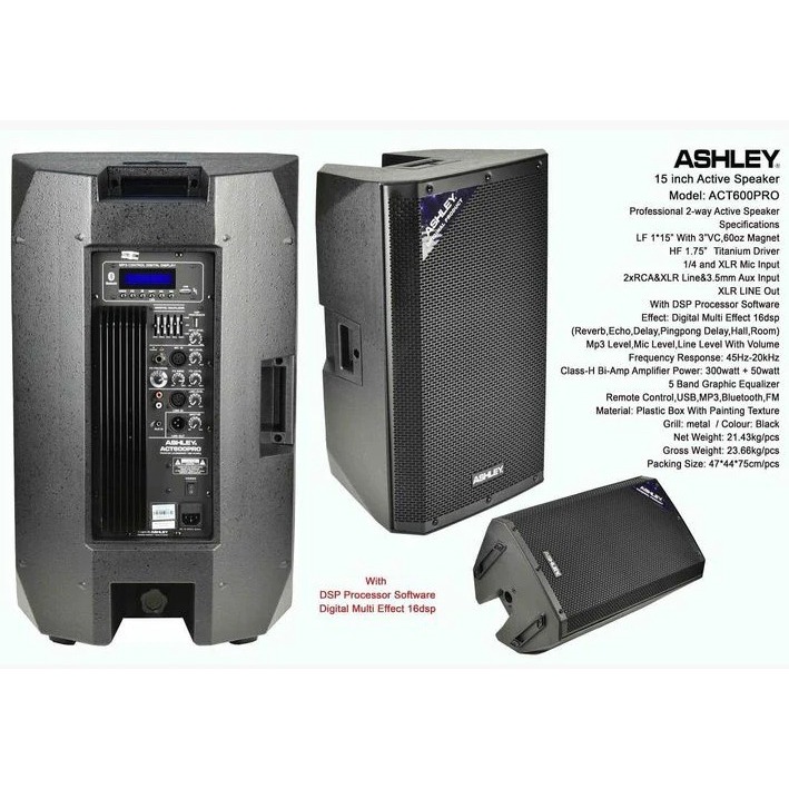 Speaker Aktif Ashley Act600 Pro Speaker Aktif 15Inch
