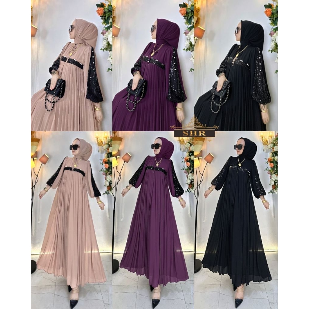 READY DRESS SET HIJAB SQUEEN ORI SHR
