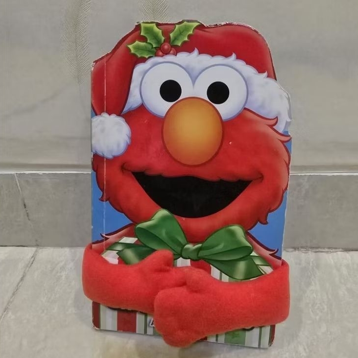 Puppet Board Book Elmo's Gift preloved