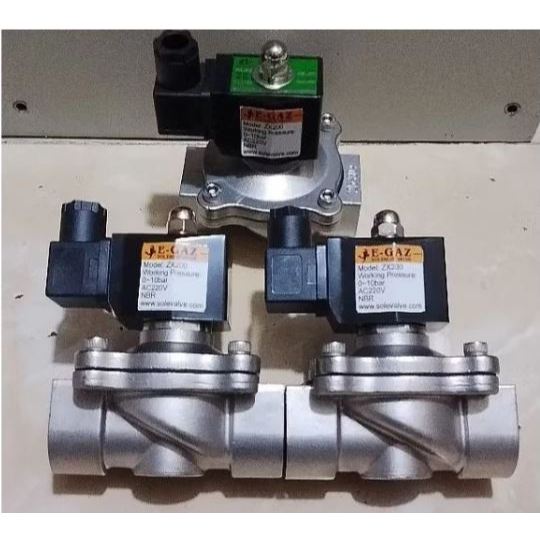 Solenoid gas valve stainles 1" E gas