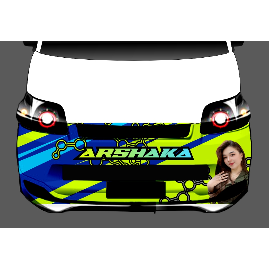 STIKER BEMPER DEPAN GRANMAX PICKUP VARIASI MOBIL CUSTOM DECAL