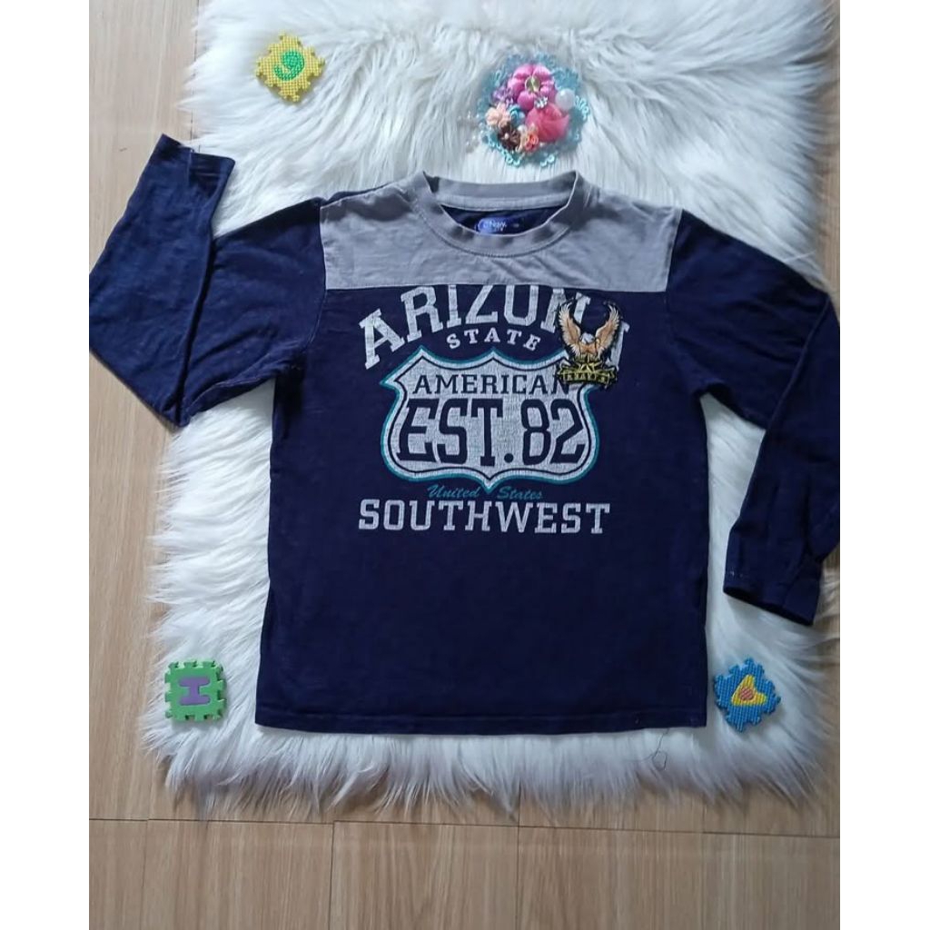 Baju harian anak laki-laki 5-7tahun navy brand