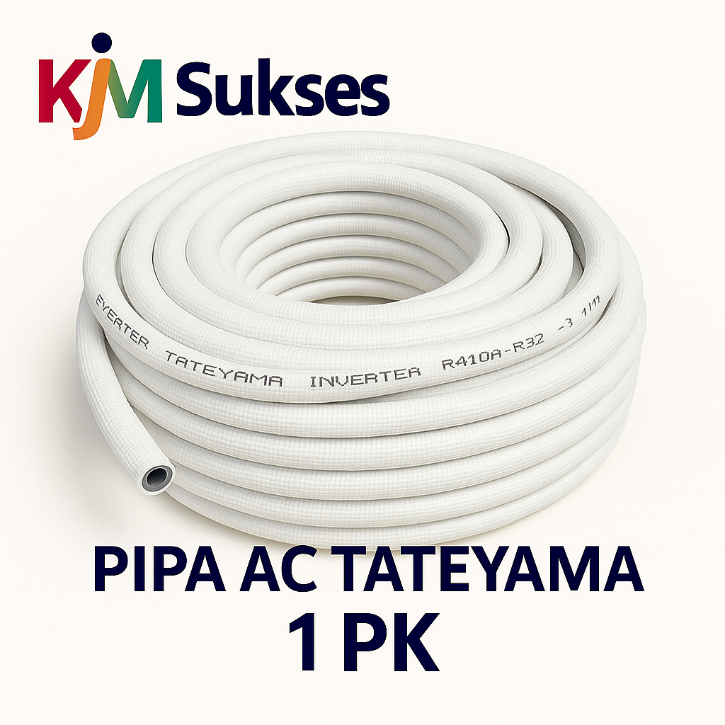 Pipa AC Tateyama 1PK – Inverter R410 / R32 – Pipa Tembaga AC Berkualitas Tinggi
