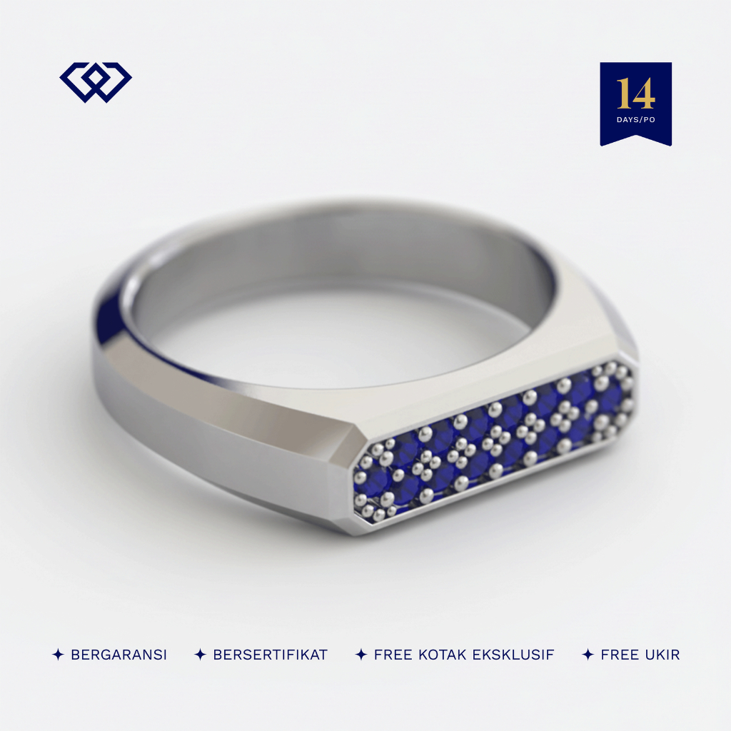 Winata Jewelry Cincin Cowok Nikah Perak Silver