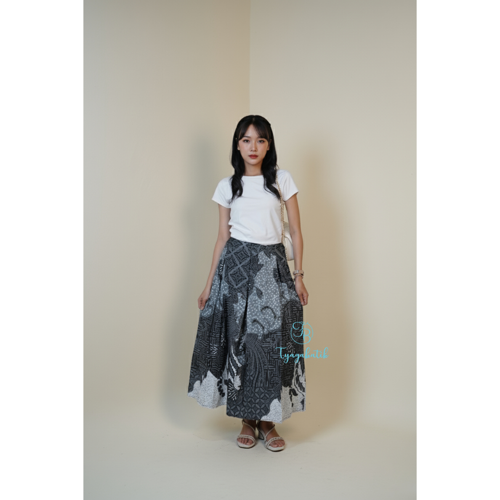 Rok Batik Panjang Wanita Batik Tyaga 0192 Model Kulot Lebar Bawahan Etnik Premium