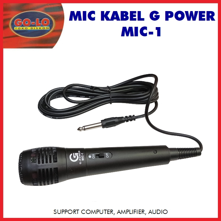 Mic kabel G Power Mic-1/Microfon dengan kabel