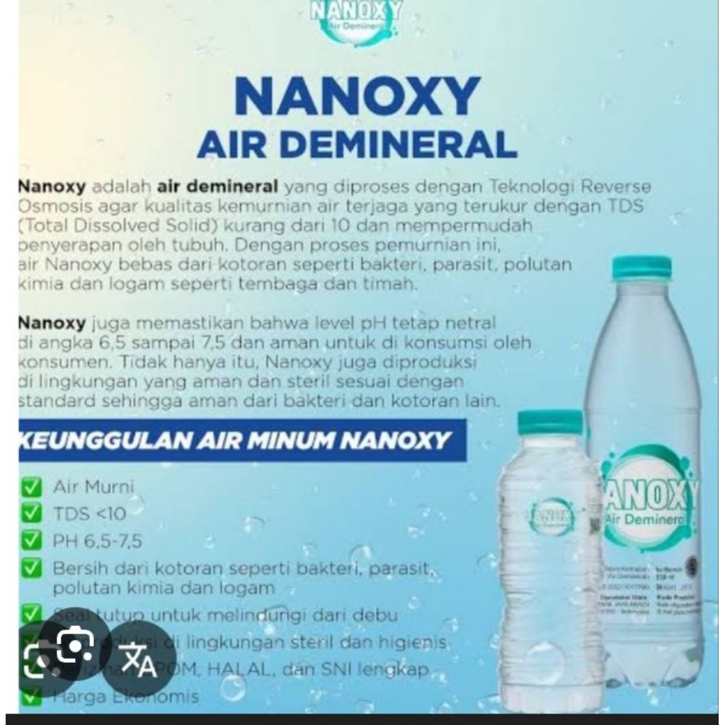 AIR MINERAL NANOXY 550ML (1 KARTON)