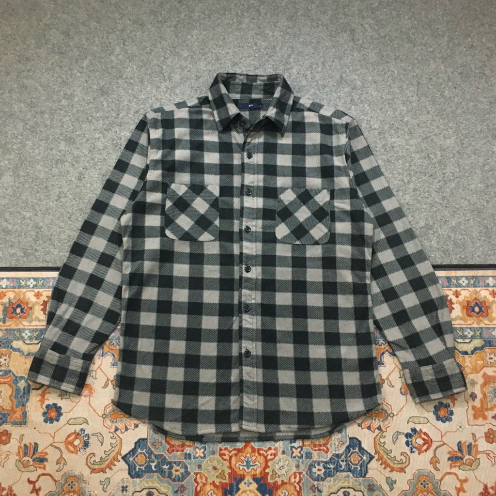 Kemeja Flannel Uniqlo GU