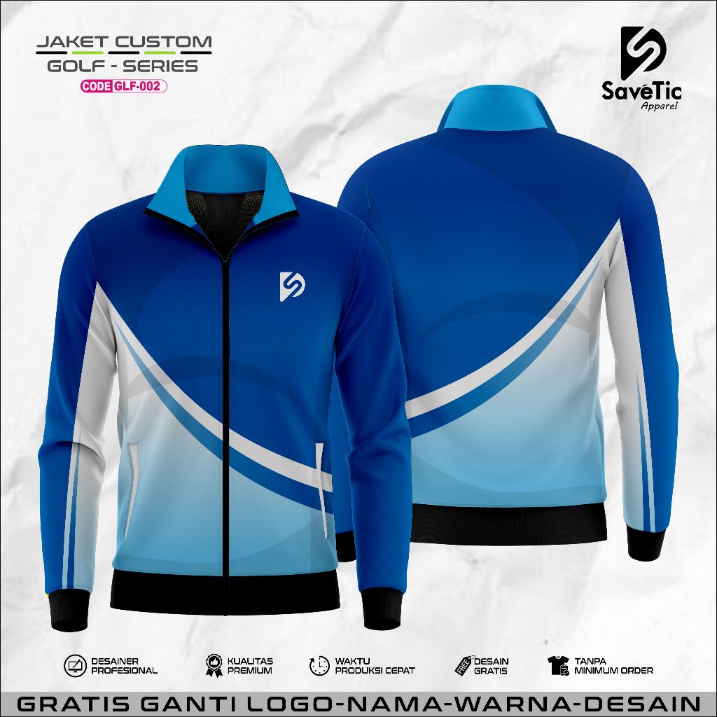 Jaket Golf Full Printing Sublim/Jaket Golf Custom/Jaket Sport Outdor
