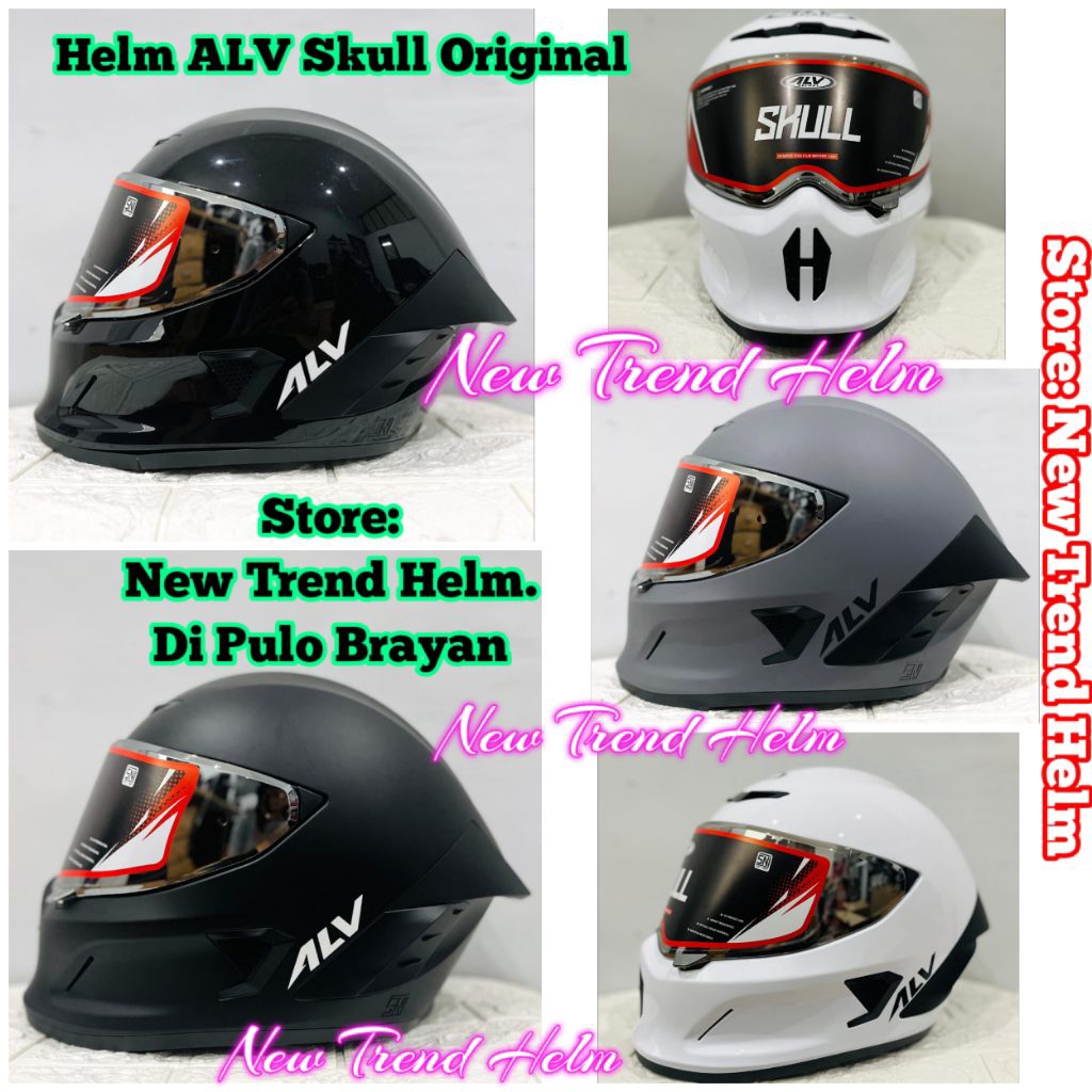 Helm ALV Skull Full Face Original