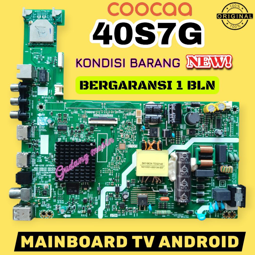 MB TV COOCAA 40S7G / MAINBOARD TV COOCAA 40S7G / MESIN TV COOCAA 40S7G / MODUL TV COOCAA 40S7G / 40S