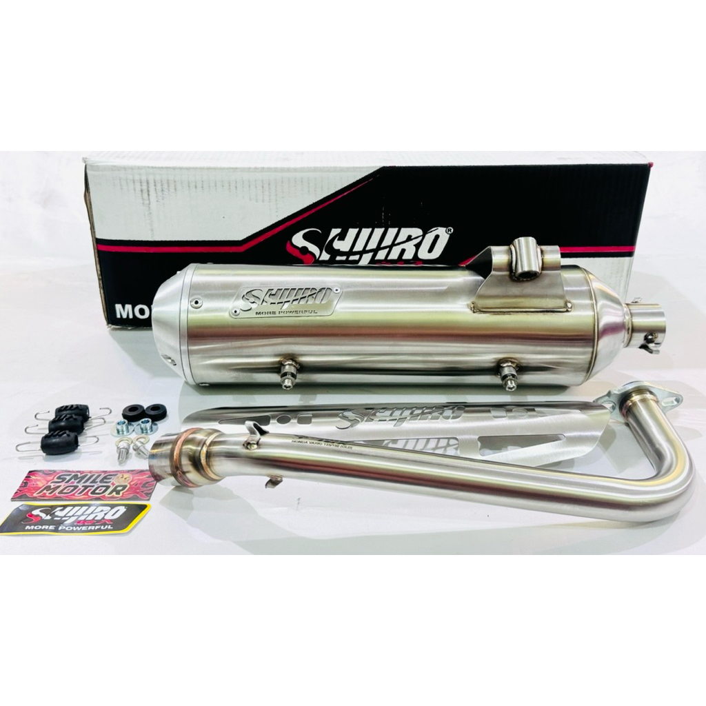 KNALPOT STANDART RACING SHIJIRO CITY RUNNER STAINLESS VARIO125 VARIO150 OLD