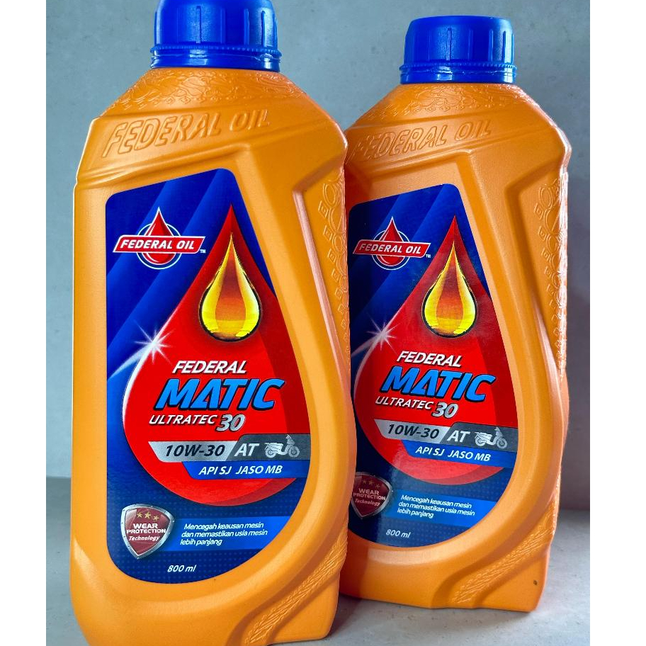 Federal Matic Orange 800ml Oli Mesin Matic Oli Federal Matic Orange 800ml Untuk Motor Matic Beat Mio