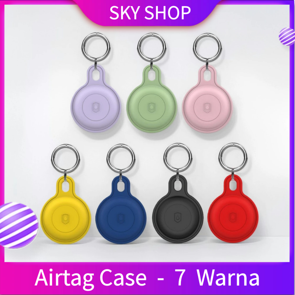 Casing Airtag Silicone Case Apple Gantungan Waterproof Ip68 Shield Airtag Case Pet Gantungan Airtag 