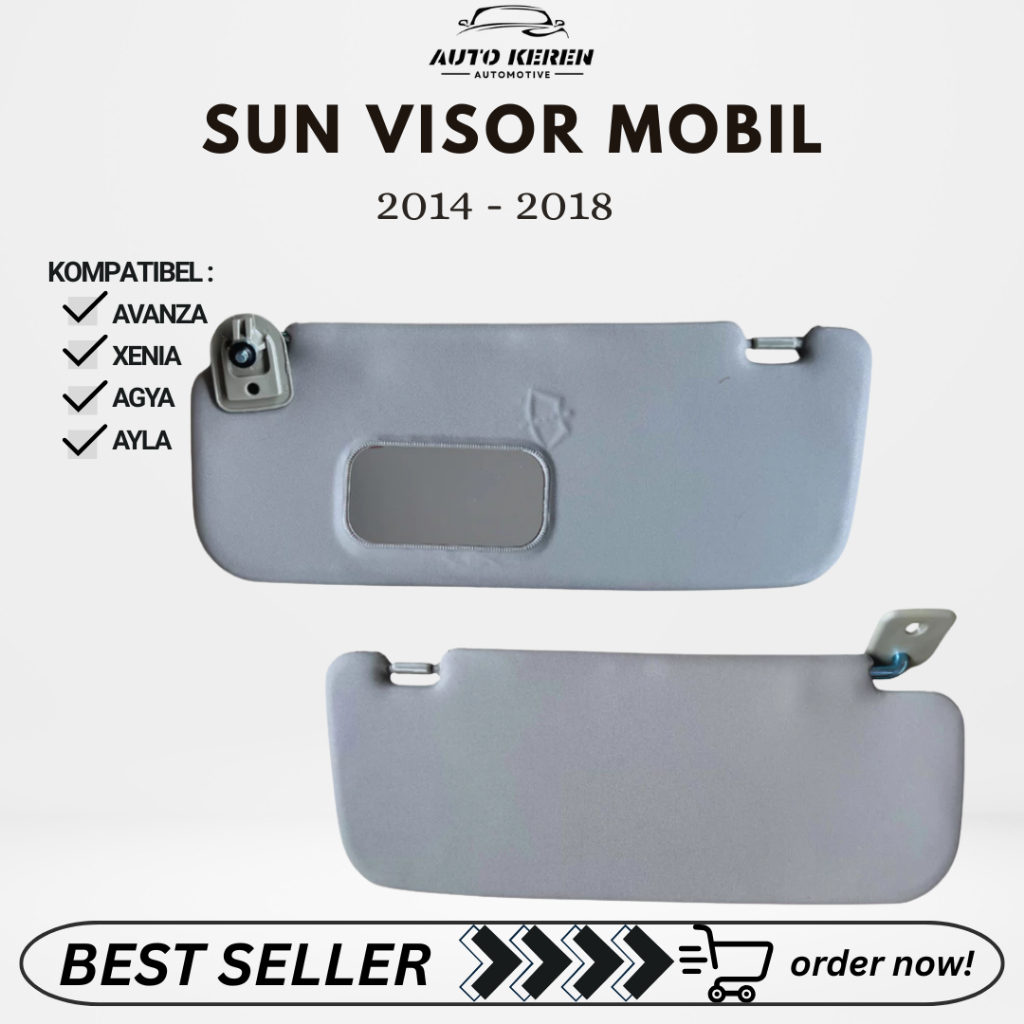 SUN VISOR MOBIL AVANZA XENIA AGYA AYLA 2014-2018 ORIGINAL