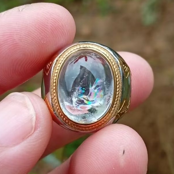 Natural cincin kinyang pelangi size 8