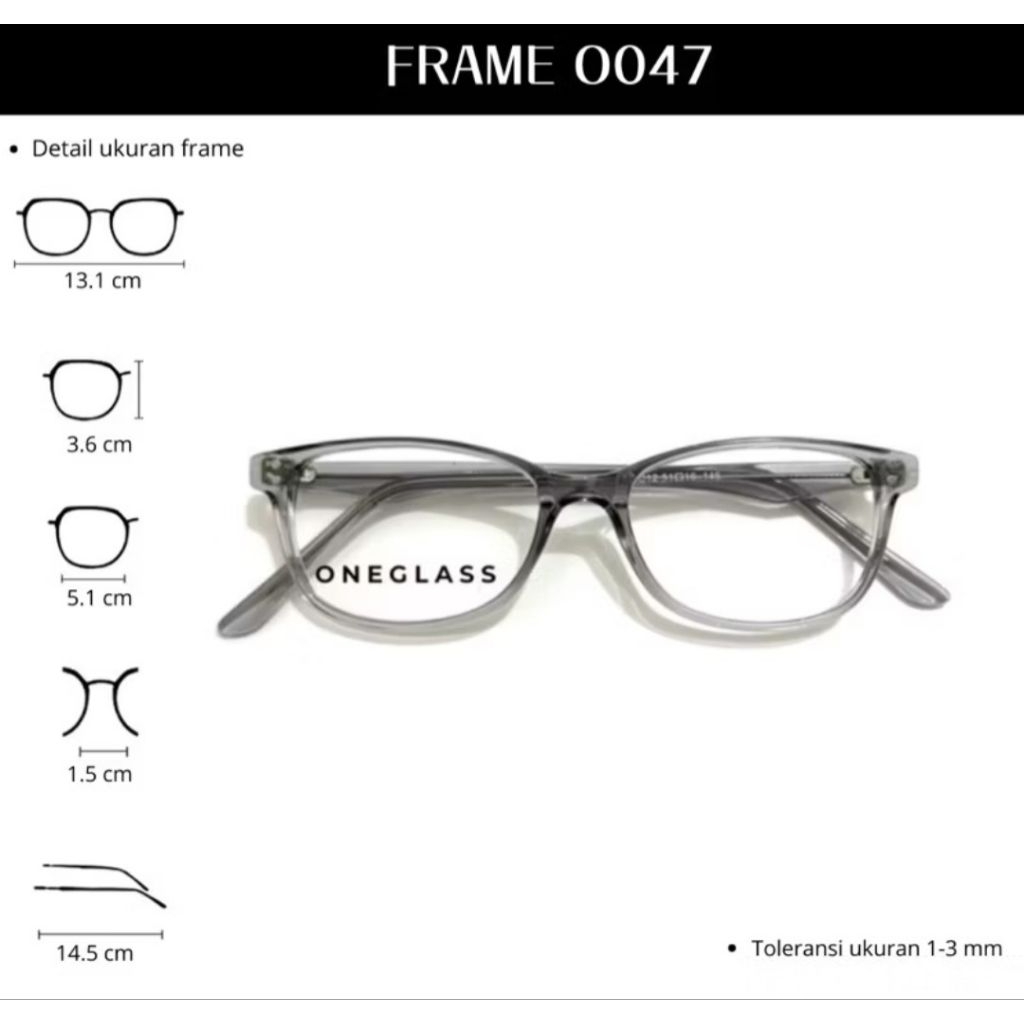 kacamata oneglass O047