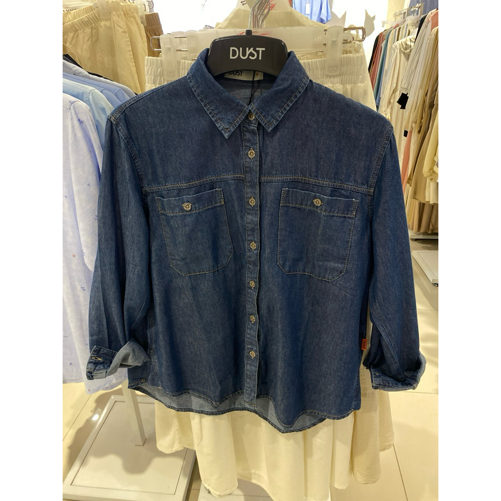 KEMEJA DENIM DUST BRAND MATAHARI ORIGINAL