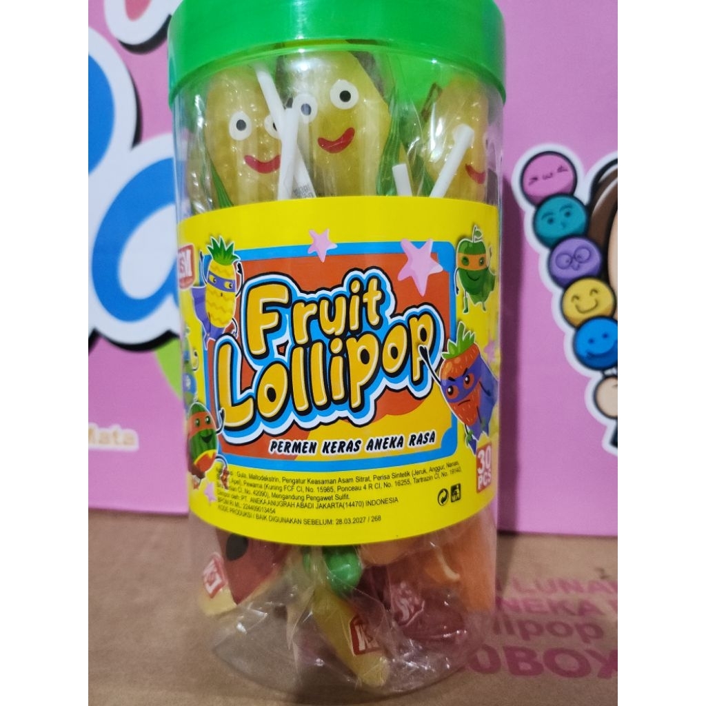 permen keras fruit lolipop
