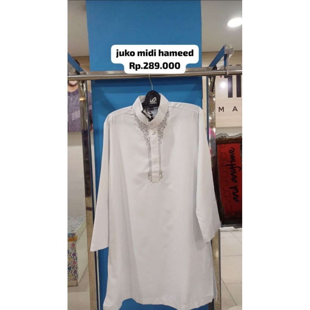 Rabbani | Juko Midi Hameed | Jubah Koko Putih Rabbani Ori
