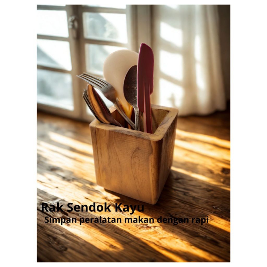 rak sendok kayu jati