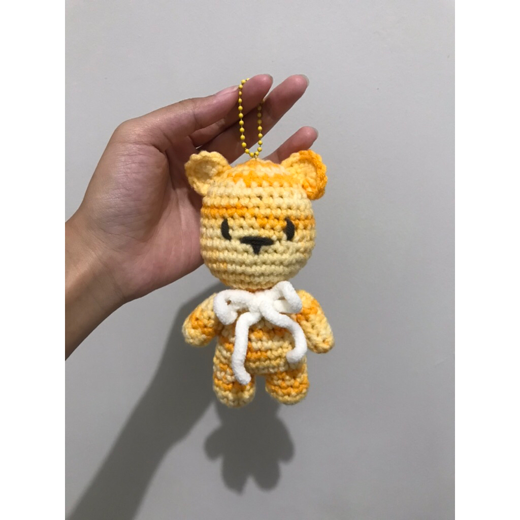 Gantungan rajut lucu~gantungan beruang lucu~boneka beruang rajut~gantungan rajut boneka berung lucu~