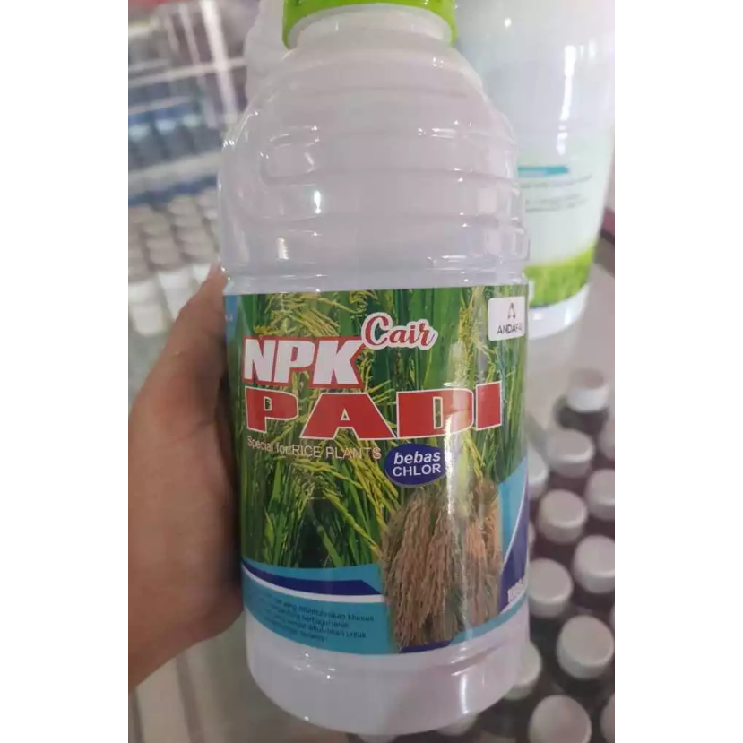 NPK Cair Padi 1 Liter Pupuk Padi Terbaik NPK Padi ANDAFA NPK Formulasi Khusus Padi Pupuk Daun Cair I