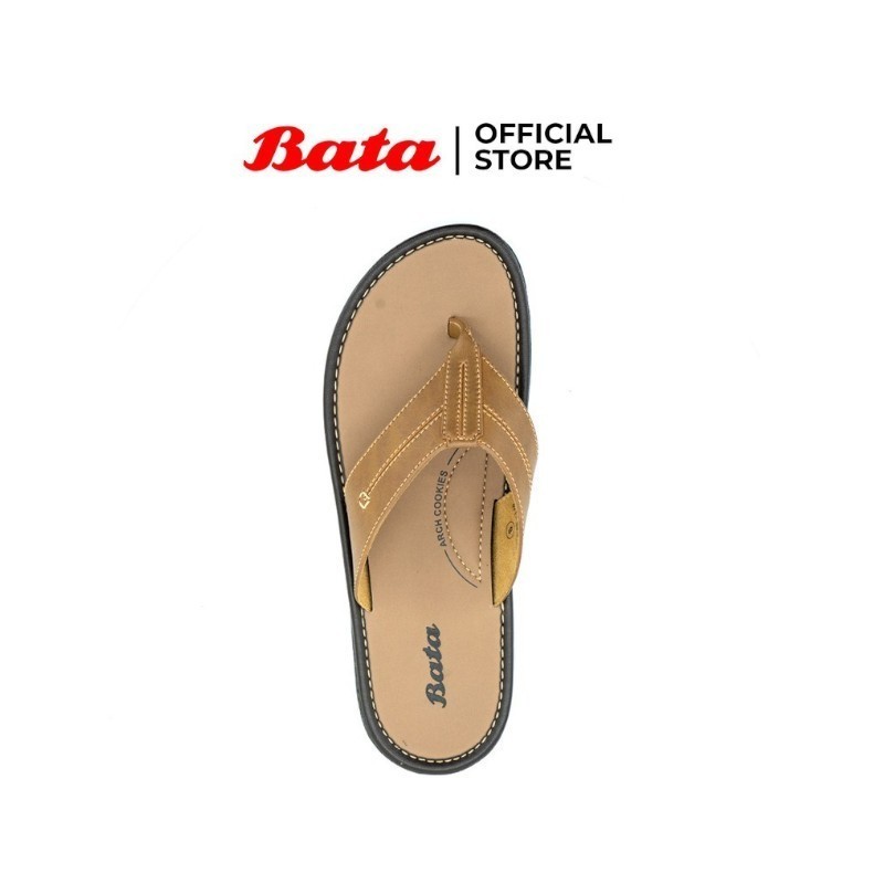 Sandal Bata Original 100% Sendal Pria Model Jepit Kekinian Warna Tan