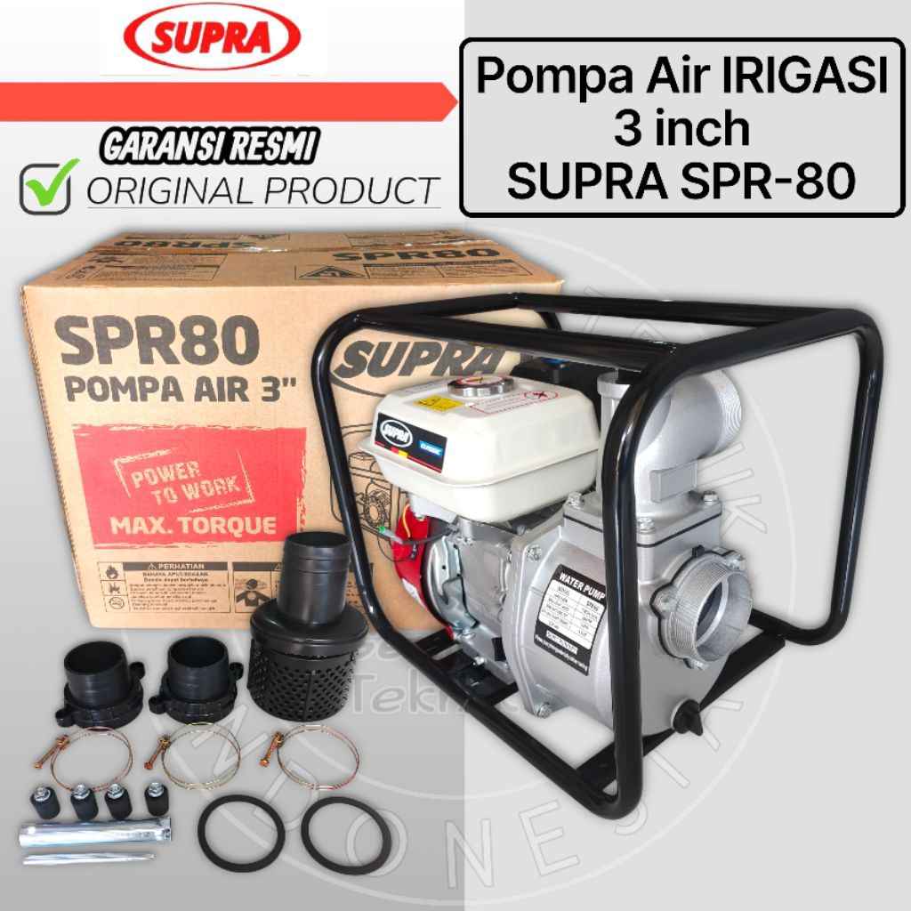 Mesin Pompa Air 3 Inch SUPRA SPR80 / Mesin Pompa Air Irigasi 3 Inch SUPRA SPR80 / Pompa Alkon 3 Inch