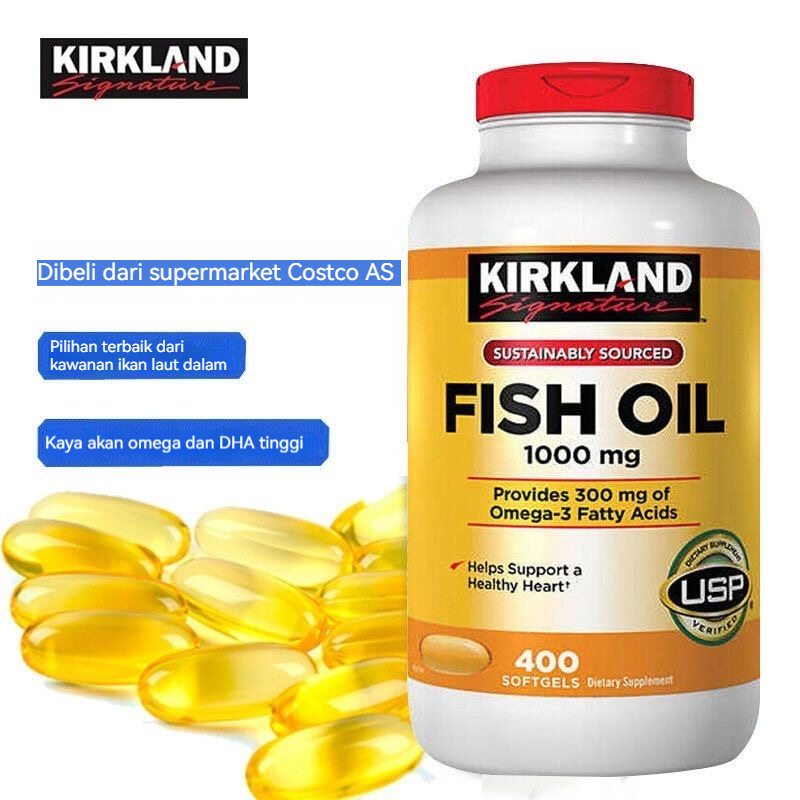 Kirkland Signature Fish Oil 1000 mg - 400 Softgels [EXP.2027]