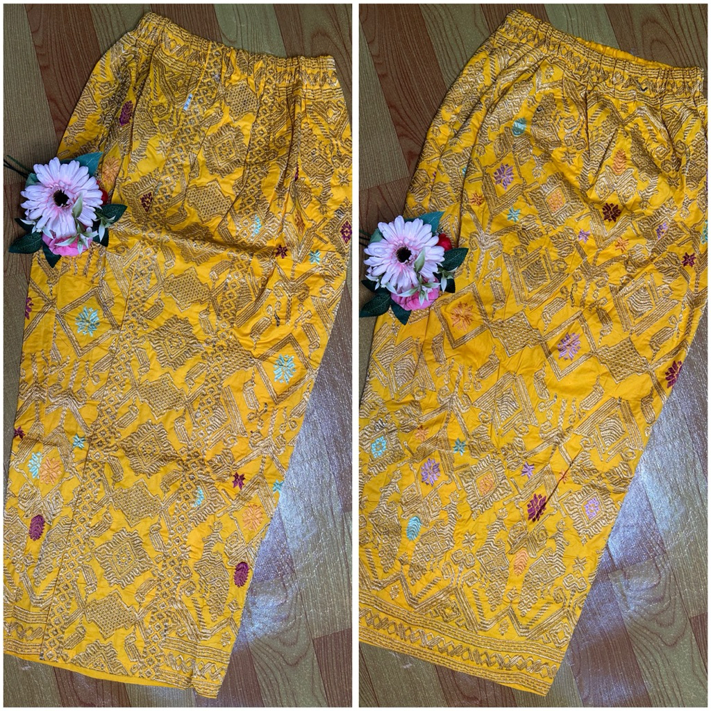 [JUMBO] Kamen Jadi Bordir Jumbo Wanita Premium #5 / Kamen Jadi Full Bordir Jumbo Panjang Melar Dewas