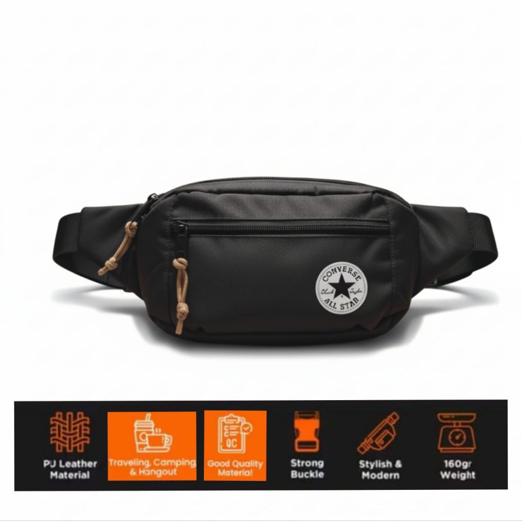 Tas slempang waistbag converse keren