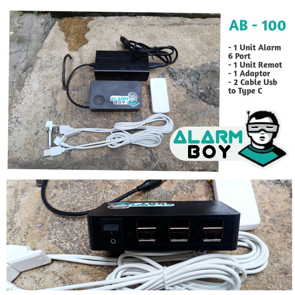 Alarm Anti Maling Hp + Cahrger port