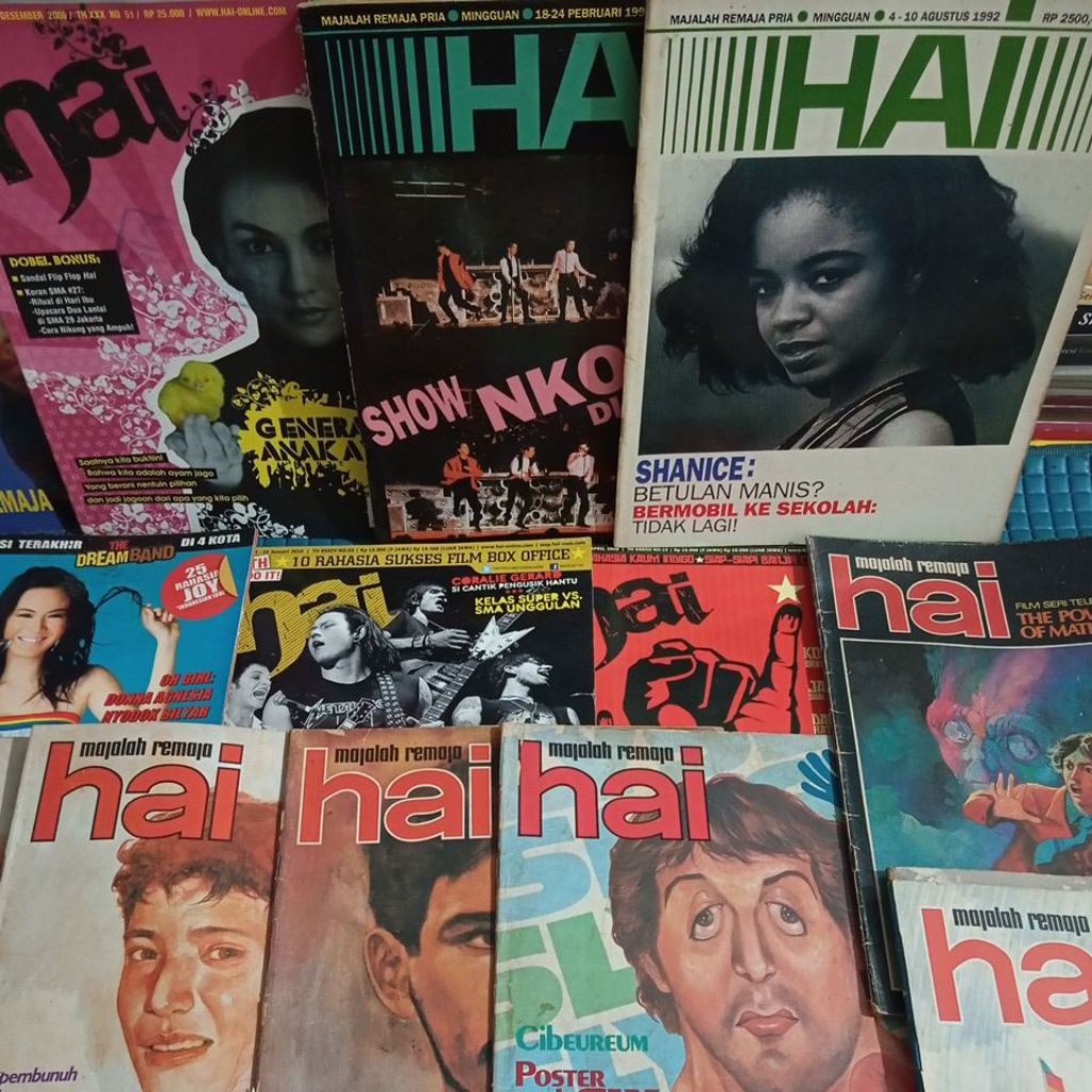 MAJALAH HAI / MAJALAH KAWANKU / MUSIK / REMAJA HAI JADUL / SEVENTEEN.  (bekas).