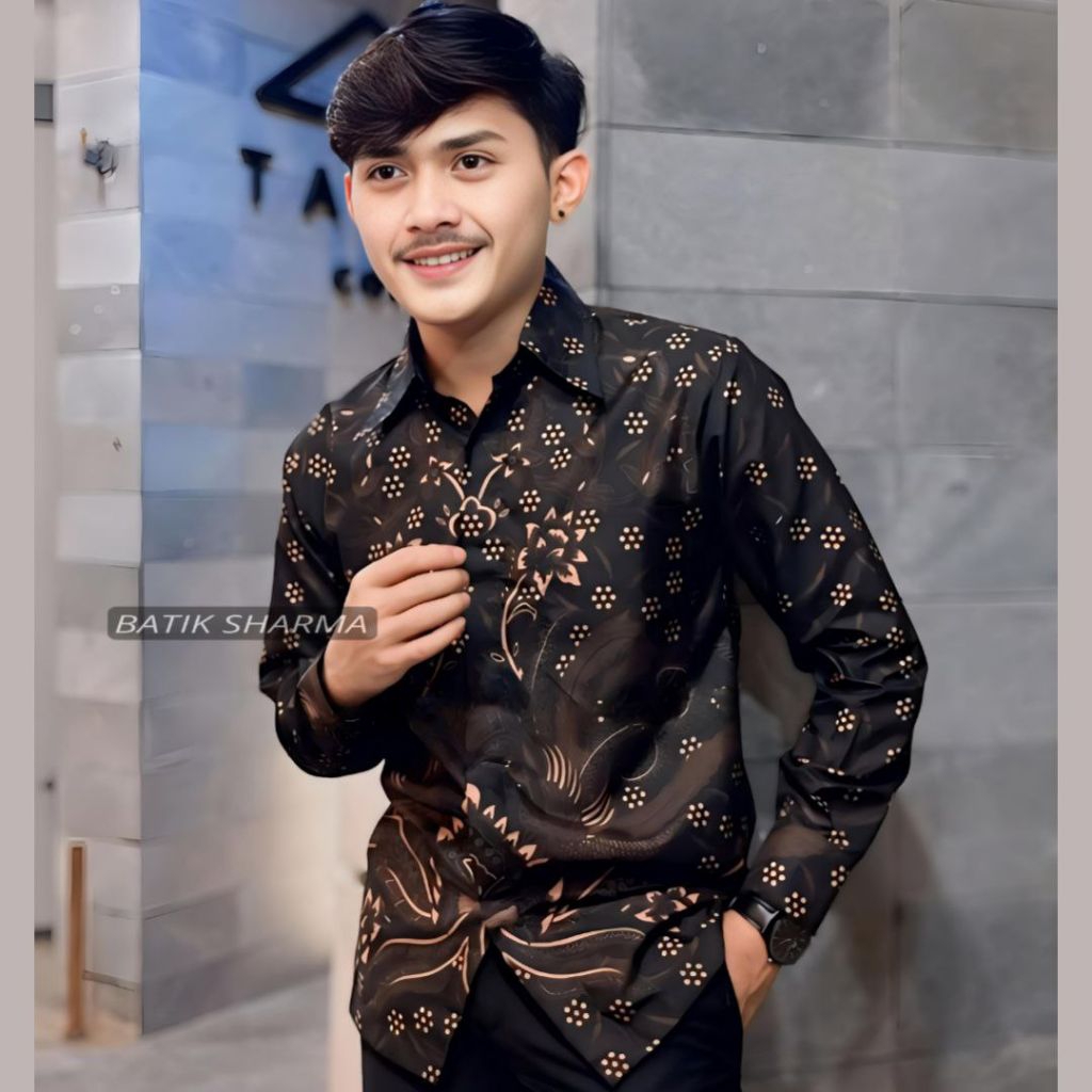 Distro Kemeja Batik Pria Lengan Panjang Ukuran M L XL XXL Terbaru Baju Batik Cowok Anak Muda Cassual