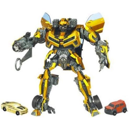 Transformers Limited Edition Metallic Gold Finish with Bonus Mudflap and Premium Bumblebee Figures
