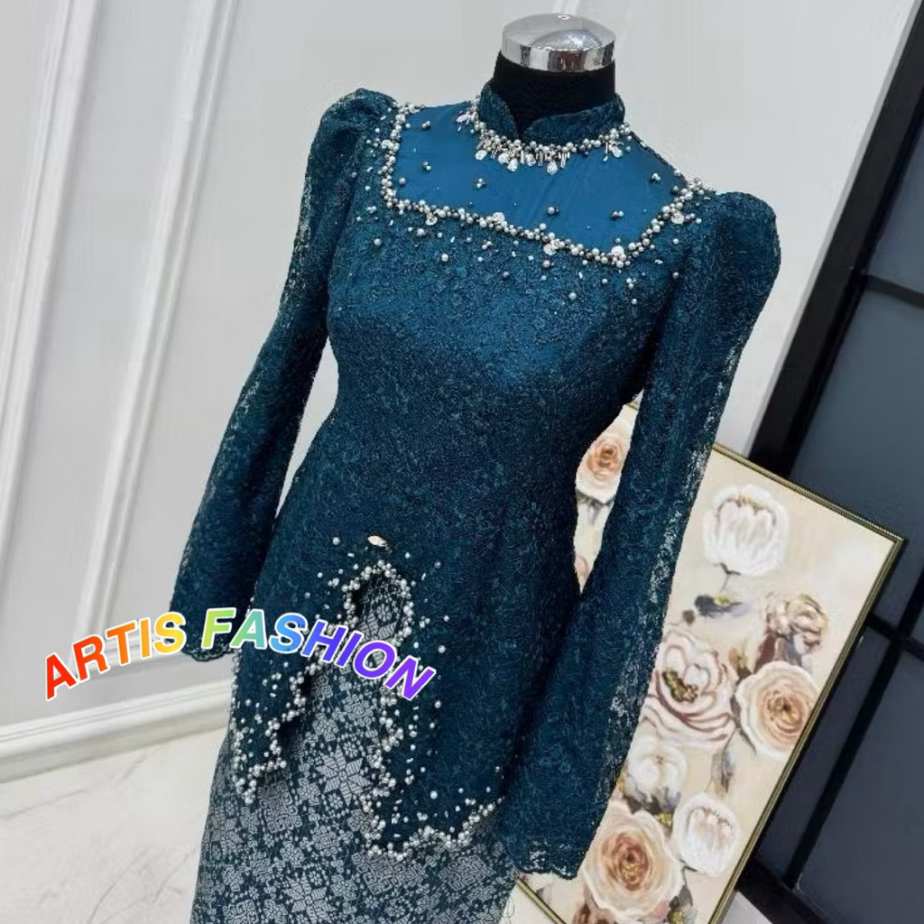 Kebaya RANIA Wanita Lace Full Payet Berfuring || Kebaya Kondangan || Kebaya Wisuda || Kebaya Pesta T